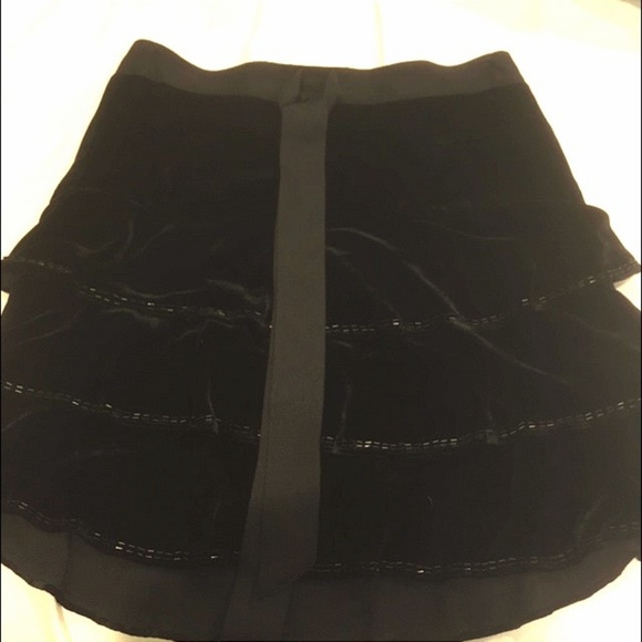 Tocca Dresses & Skirts - Tocca velvet beaded skirt